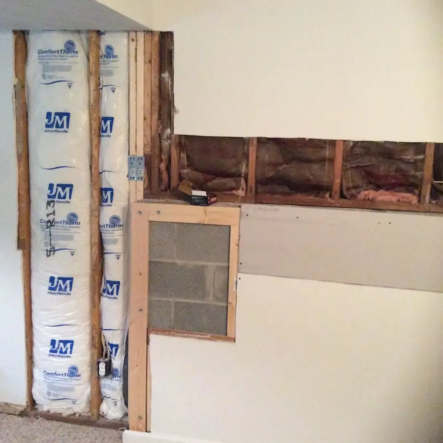 Wall insulation replacement during Contents Cleaning & Restoration in Wollochet